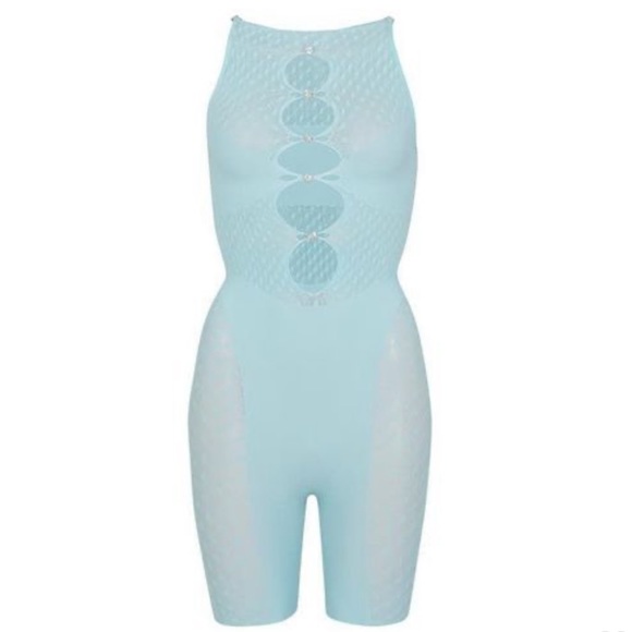 AS SEEN ON KYLIE JENNER - Poster Girl - Jetta Jumpsuit - Soft Turquoise - Picture 14 of 15